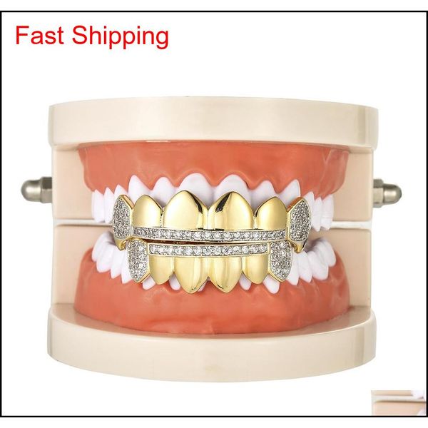 fashion cubic zirconia gold teeth grills hiphop rocker halloween iced out caps bottom fang grills qylliu queen66, Silver
fashion cubic zirconia gold teeth grills hiphop rocker halloween iced out caps bottom fang grills qylliu queen66, Silver