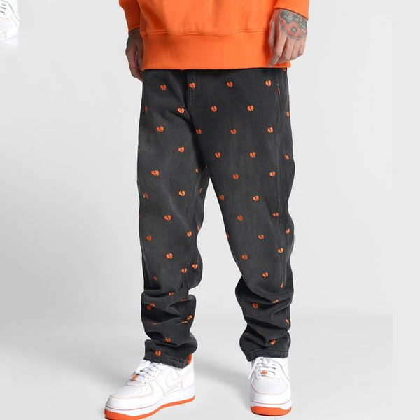 men's jeans harajuku style denim pants man streetwear heart print full length baggy 2021 casual vintage black for men, Blue
men's jeans harajuku style denim pants man streetwear heart print full length baggy 2021 casual vintage black for men, Blue