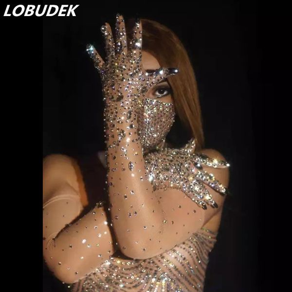 silver rhinestones stretch transparent gloves bar singer ornament crystals stones long mittens party stage accessories 201104, Blue;gray
silver rhinestones stretch transparent gloves bar singer ornament crystals stones long mittens party stage accessories 201104, Blue;gray