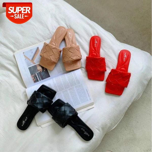 hkxn 2020 new square toe slippers woman slides casual flats slippers pu leather woven slides ladies summer sandals t #2q1l, Black
hkxn 2020 new square toe slippers woman slides casual flats slippers pu leather woven slides ladies summer sandals t #2q1l, Black