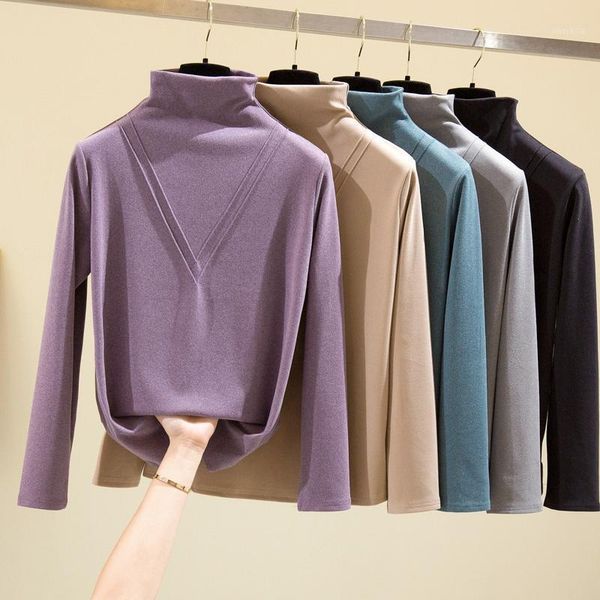 coigarsam 4xl plus size blouse women add wool turtleneck blusas womens and blouses gray purple blue black apricot 68151, White
coigarsam 4xl plus size blouse women add wool turtleneck blusas womens and blouses gray purple blue black apricot 68151, White