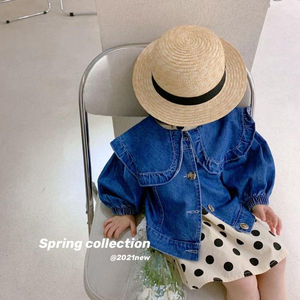 2021 spring new arrival girls long sleeve denim coat kids jackets kids coats for girls, Blue;gray
2021 spring new arrival girls long sleeve denim coat kids jackets kids coats for girls, Blue;gray