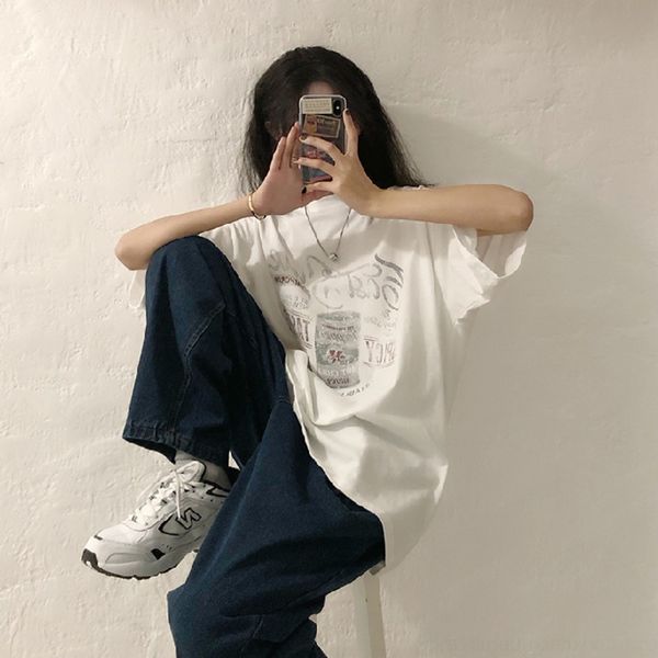 qdddy naga homemade 2020 summer american print short sleeve for t-shirt women loose half white sleeve t-shirt ins fashion smef1
qdddy naga homemade 2020 summer american print short sleeve for t-shirt women loose half white sleeve t-shirt ins fashion smef1