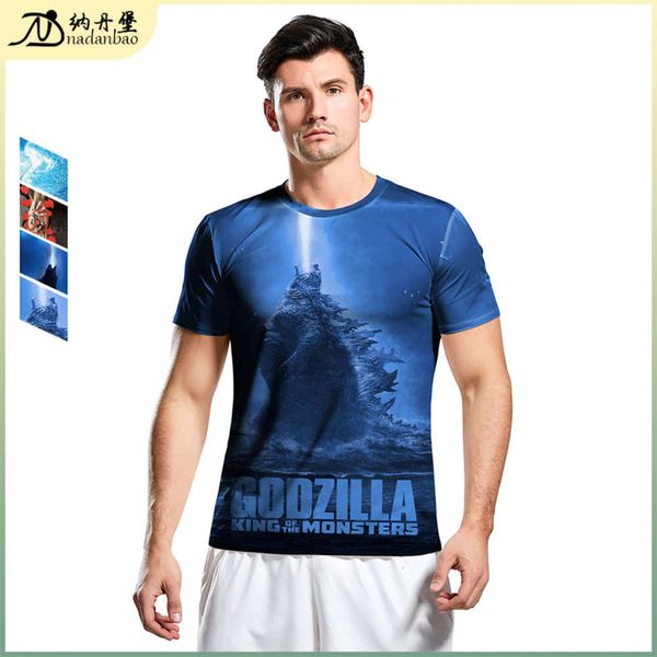 fashion godzilla printed round neck short sve men's t-shirt summer loose b129-9087-9090, Black
fashion godzilla printed round neck short sve men's t-shirt summer loose b129-9087-9090, Black