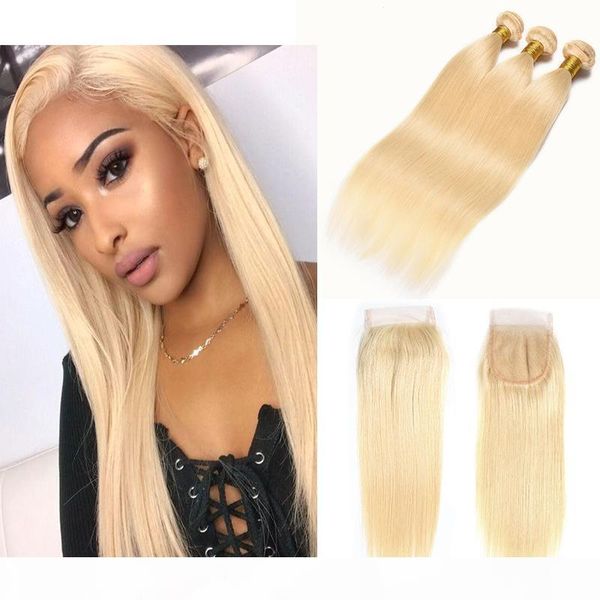straight 613 blonde pure colored human hair 3 bundles with 4x4 part lace closure #613 blonde hair extensions 10-24 inch, Black;brown
straight 613 blonde pure colored human hair 3 bundles with 4x4 part lace closure #613 blonde hair extensions 10-24 inch, Black;brown