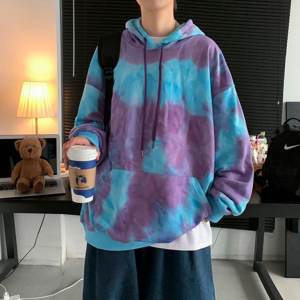 2021 new men's casual oversize tie dyed hoodies woman korean streetwear hooded sweatshirts hip hop hoodie male clothing hl14, Black
2021 new men's casual oversize tie dyed hoodies woman korean streetwear hooded sweatshirts hip hop hoodie male clothing hl14, Black