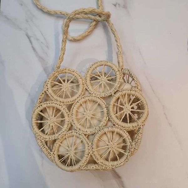 new round hollow paper rope woven bag straddle straw woven bag beach leisure women's
new round hollow paper rope woven bag straddle straw woven bag beach leisure women's