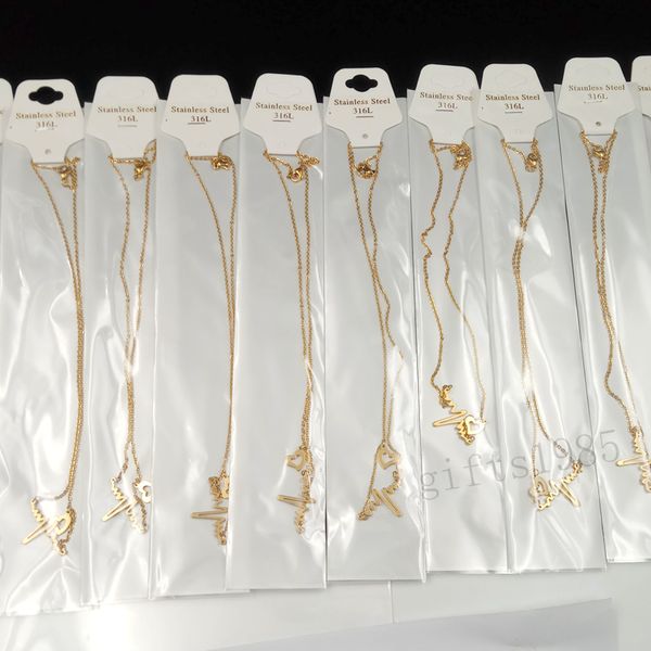 10pcs lot fashion stainless steel ekg heartbeat heart pattern heart-shaped necklace jewelry perfect gifts for friends family doctors nurses, Silver
10pcs lot fashion stainless steel ekg heartbeat heart pattern heart-shaped necklace jewelry perfect gifts for friends family doctors nurses, Silver