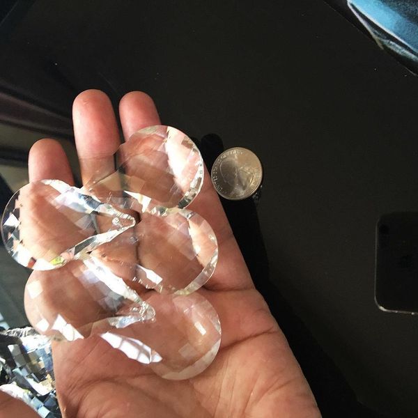 50mm shining chandelier glass crystal lamp prism part pendant suncatcher 2inch faceted diy craft supply haning ornament decor h bbyryd 
50mm shining chandelier glass crystal lamp prism part pendant suncatcher 2inch faceted diy craft supply haning ornament decor h bbyryd
