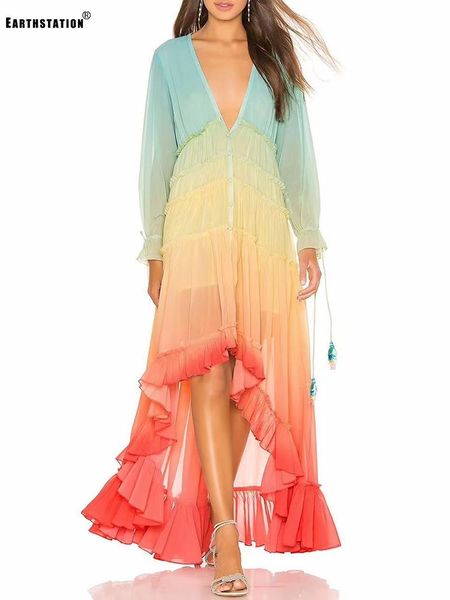 casual dresses heavy craftsmanship tie-dye multicolor v-neck frills waist belt flared sleeves loose irregular dress ladies autumn style, Black;gray
casual dresses heavy craftsmanship tie-dye multicolor v-neck frills waist belt flared sleeves loose irregular dress ladies autumn style, Black;gray