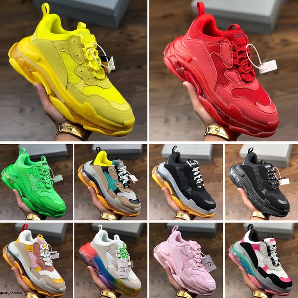 2020 fashion triple s mens womens casual shoes crystal red bottoms paris 17fw vintage dad tripler s shoes clear sole platform sport sneakers, White;red
2020 fashion triple s mens womens casual shoes crystal red bottoms paris 17fw vintage dad tripler s shoes clear sole platform sport sneakers, White;red