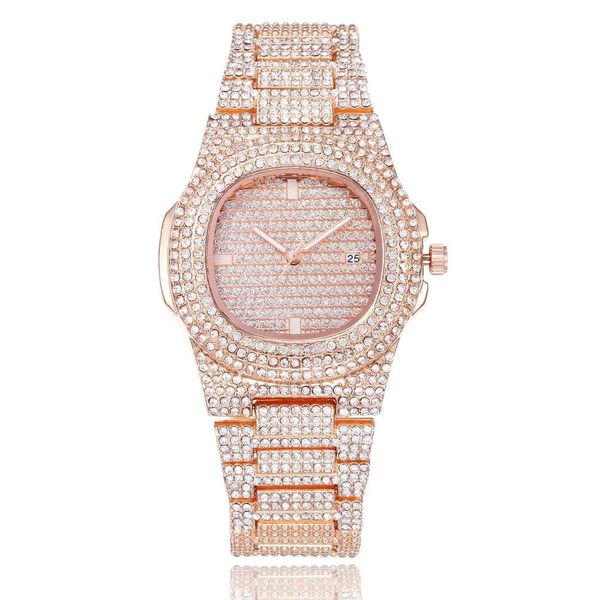 diamond 2019 new all sky star inlaid women luxury watch fashion full diamond rose steel with quartz watch, Slivery;brown
diamond 2019 new all sky star inlaid women luxury watch fashion full diamond rose steel with quartz watch, Slivery;brown