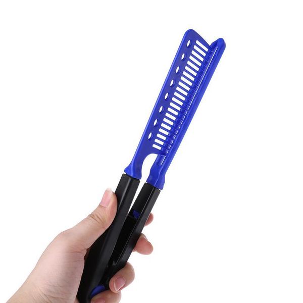 1pc v type folding hair straightener comb diy salon styling tool blue sa jllyxn, Silver
1pc v type folding hair straightener comb diy salon styling tool blue sa jllyxn, Silver