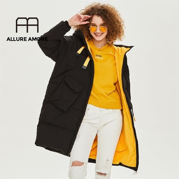 long women's white duck down jacket winter quilted coat female plus size warm cotton long parka windproof clothes 2020 new lj201127, Black
long women's white duck down jacket winter quilted coat female plus size warm cotton long parka windproof clothes 2020 new lj201127, Black