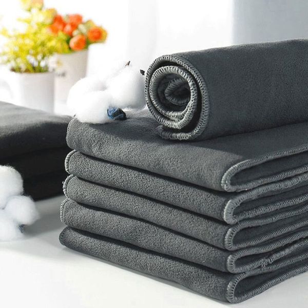 5pcs baby nappies bamboo charcoal liner nappy diaper insert for baby cloth diaper nappy washable 5 layers 1016