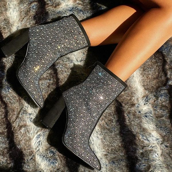 2020 women crystal ankle boots 11cm high heels diamond lady chunky boots short fall fetish stripper booties colorful shoes #vf6y, Black
2020 women crystal ankle boots 11cm high heels diamond lady chunky boots short fall fetish stripper booties colorful shoes #vf6y, Black