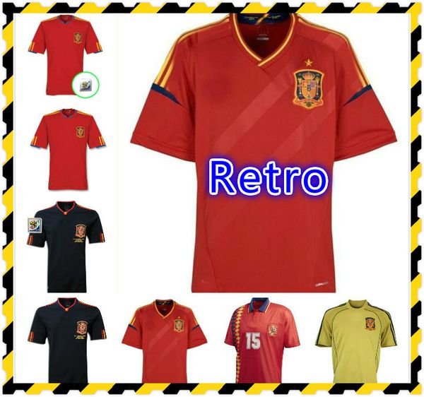 1994 2010 spani retro jersey 1994 spain world cup raul xavi abelardo luis ensrique joaquin alonso jersey, Black;yellow
1994 2010 spani retro jersey 1994 spain world cup raul xavi abelardo luis ensrique joaquin alonso jersey, Black;yellow