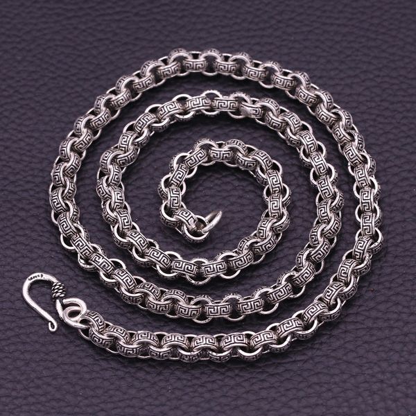 925 sterling silver vintage jewelry round chain necklaces american european antique silver handmade punk gothic designer vintage necklaces
925 sterling silver vintage jewelry round chain necklaces american european antique silver handmade punk gothic designer vintage necklaces