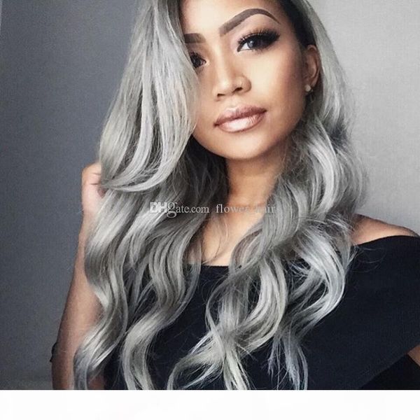 ombre grey lace front human hair wigs brazilian virgin body wave human hair lace wigs with baby hair bleached knots for women, Black;brown
ombre grey lace front human hair wigs brazilian virgin body wave human hair lace wigs with baby hair bleached knots for women, Black;brown