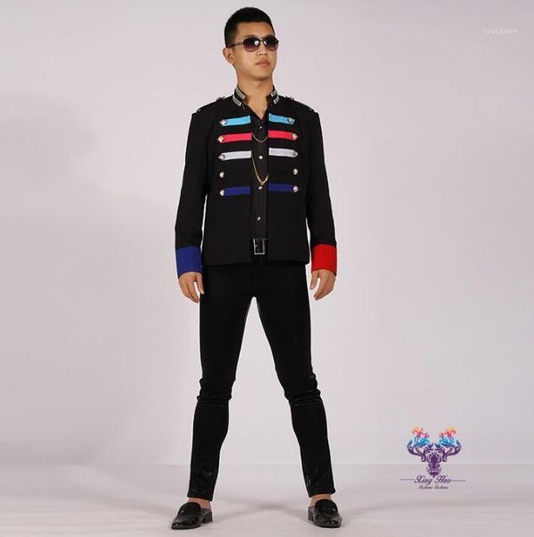 men suits designs multi-color stitching costumes for singers men sequin blazer dance clothes jacket star style dress punk black1, White;black
men suits designs multi-color stitching costumes for singers men sequin blazer dance clothes jacket star style dress punk black1, White;black