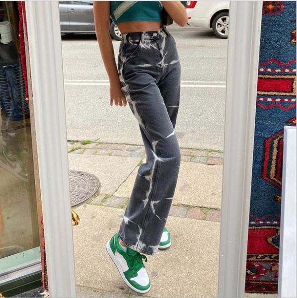 grey brown aesthetic high waist women's straight jeans harajuku baggy tie dye print casual mom denim trouser streetwear iamy, Blue
grey brown aesthetic high waist women's straight jeans harajuku baggy tie dye print casual mom denim trouser streetwear iamy, Blue