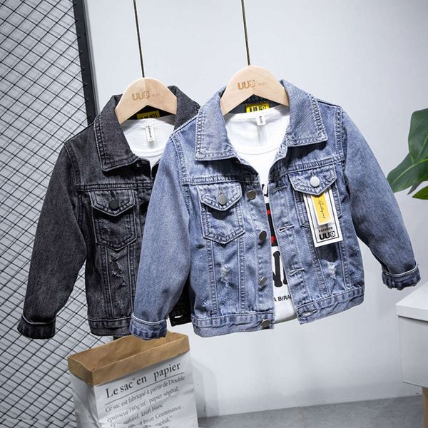 2020 coat autumn winter 902 new boys' korean girls' cardigan denim et long sve middle and small children, Black
2020 coat autumn winter 902 new boys' korean girls' cardigan denim et long sve middle and small children, Black