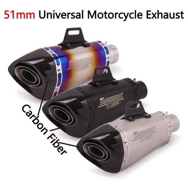 exhaust pipe 51mm universal motorcycle akrapovic escape moto muffler carbon fiber db killer for mt09 rc390 ninja400 s1000rr z8001
exhaust pipe 51mm universal motorcycle akrapovic escape moto muffler carbon fiber db killer for mt09 rc390 ninja400 s1000rr z8001