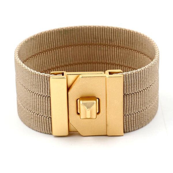 charm wide braided band bracelet multicolor gold simple clasp bracelet hip hop wrap style personality jewelry gift, Golden;silver
charm wide braided band bracelet multicolor gold simple clasp bracelet hip hop wrap style personality jewelry gift, Golden;silver
