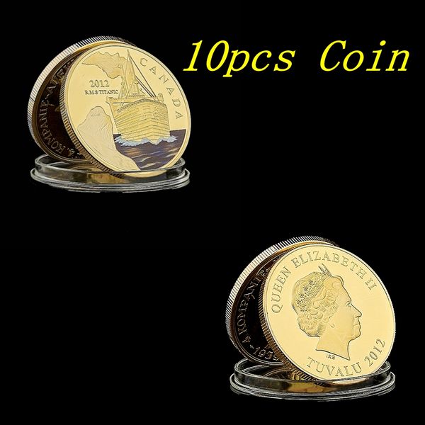 10pcs 2012 canada rms titanic the voyage titanic ship and travel map gold plated commemorative coin
10pcs 2012 canada rms titanic the voyage titanic ship and travel map gold plated commemorative coin