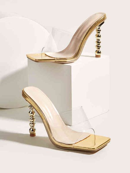 slippers women s gold thin high heel for summer outdoor casual strange heels transparent sandals party shoes 220308, Black
slippers women s gold thin high heel for summer outdoor casual strange heels transparent sandals party shoes 220308, Black