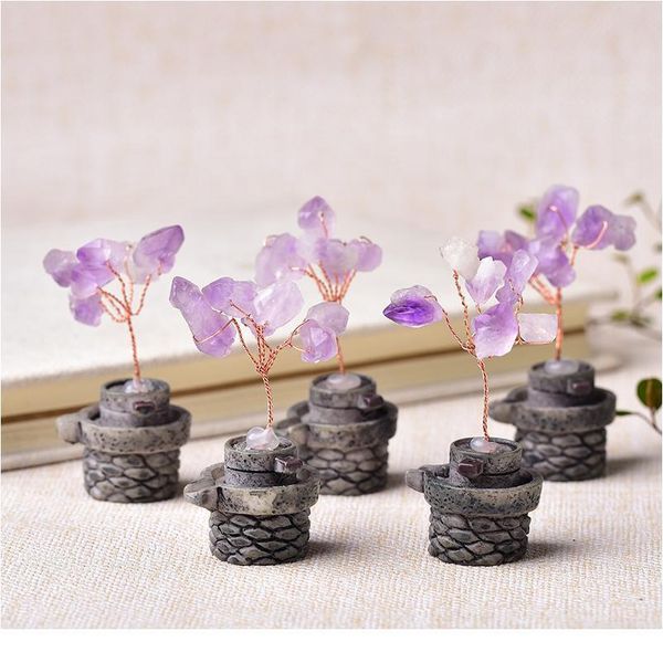 1pc natural amethyst lucky tree crystal quartz mineral ornaments tree of life handmade home decoration healing chine qylvpt, Black
1pc natural amethyst lucky tree crystal quartz mineral ornaments tree of life handmade home decoration healing chine qylvpt, Black