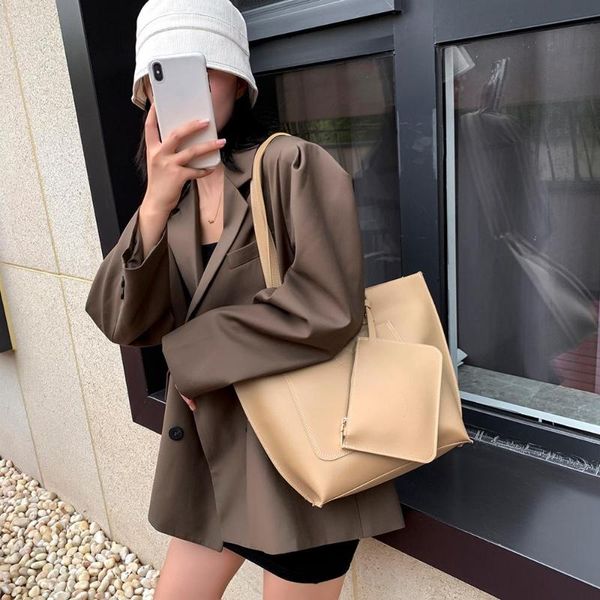 2pcs/set large capacity shoulder bag 2020 women pu leather solid color tote bags ladies office big work handbags composite set
2pcs/set large capacity shoulder bag 2020 women pu leather solid color tote bags ladies office big work handbags composite set