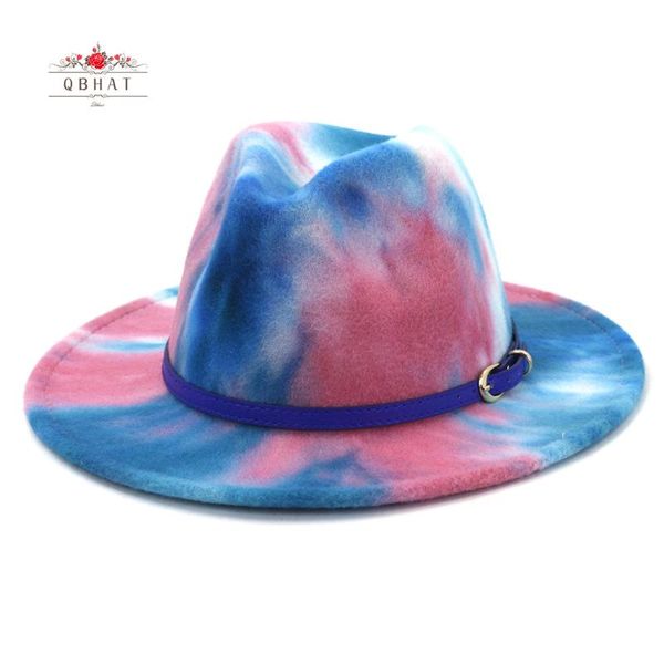 qbhat trend tie dye printed colour fedora hat for women lady girl men boy dress party felt jazz cap blue belt docor, Blue;gray
qbhat trend tie dye printed colour fedora hat for women lady girl men boy dress party felt jazz cap blue belt docor, Blue;gray