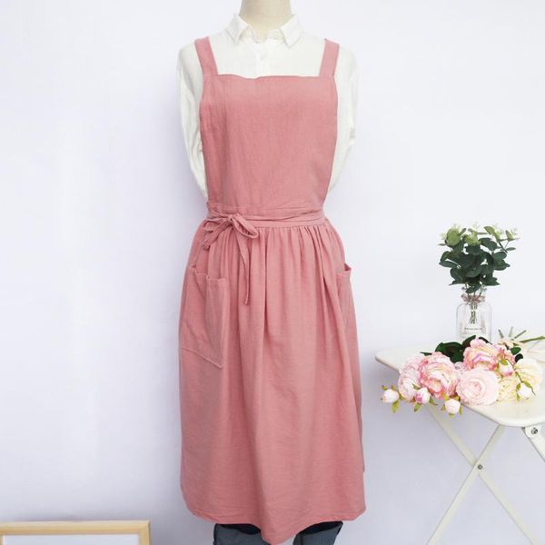 aprons korean fashion cute cotton and linen apron women waist kitchen cooking antifouling baking mats with pockets1
aprons korean fashion cute cotton and linen apron women waist kitchen cooking antifouling baking mats with pockets1