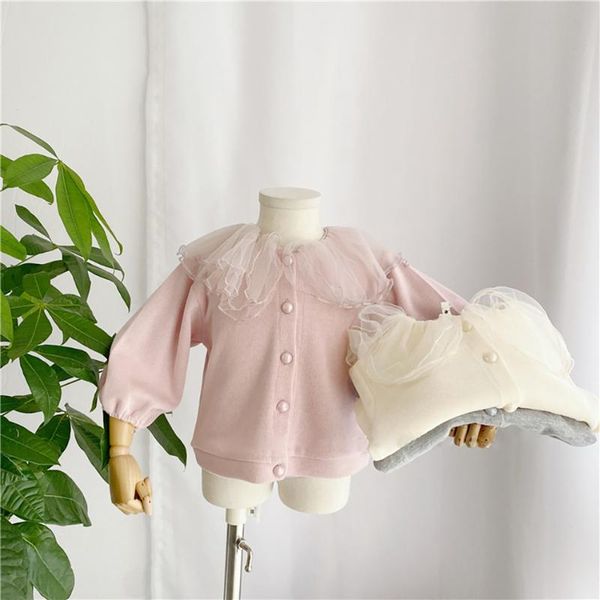 pullover kids girls boys children's sweater tulle collar solid color kawaii wool warm cardigan buttons 1-6t, Blue
pullover kids girls boys children's sweater tulle collar solid color kawaii wool warm cardigan buttons 1-6t, Blue