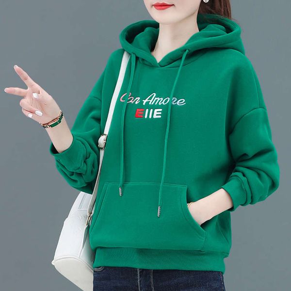 2sf4byear's sweater women's plush thickened hooded red 2020 new autumn / winter loose fashion foreign style top, Black
2sf4byear's sweater women's plush thickened hooded red 2020 new autumn / winter loose fashion foreign style top, Black