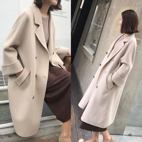 casual solid warm women winter coats 2020 long double breastedwool blend coat and jacket fashion loose women coats autumn1, Black
casual solid warm women winter coats 2020 long double breastedwool blend coat and jacket fashion loose women coats autumn1, Black