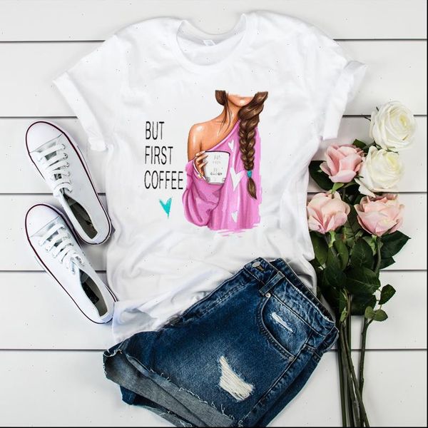 women print first coffee fashion casual short sleeve tees graphic female ladies womens lady t shirt t shirt t shirts, White
women print first coffee fashion casual short sleeve tees graphic female ladies womens lady t shirt t shirt t shirts, White