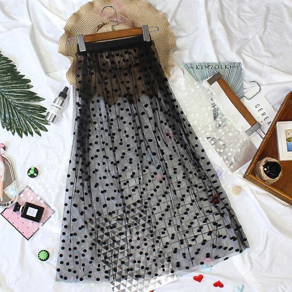 polka dot long tulle skirt women spring summer black white single-layer perspective maxi skirt bottom skirts womens c6954
polka dot long tulle skirt women spring summer black white single-layer perspective maxi skirt bottom skirts womens c6954
