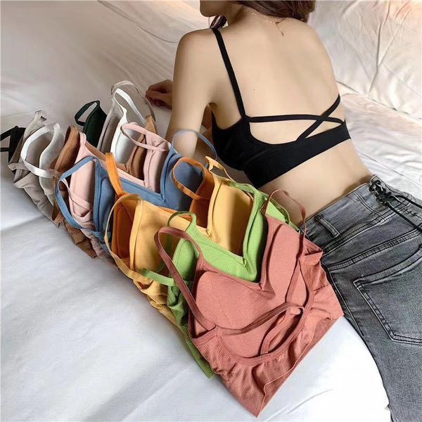 gym clothing cotton sports women bra yoga running wear wire fitness stretch for women1, White;black
gym clothing cotton sports women bra yoga running wear wire fitness stretch for women1, White;black