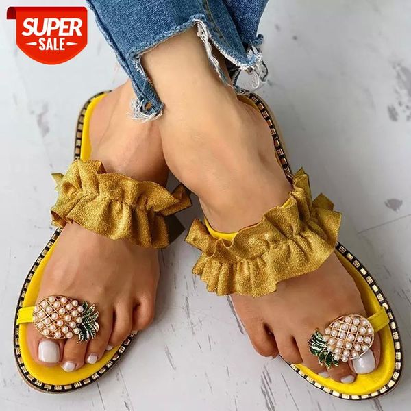 2021 new women pineapple sandals summer flat sandals pearl spilt toe slip on flip flops beach slides casual shoes slippers 35-43 #kq4d, Black
2021 new women pineapple sandals summer flat sandals pearl spilt toe slip on flip flops beach slides casual shoes slippers 35-43 #kq4d, Black