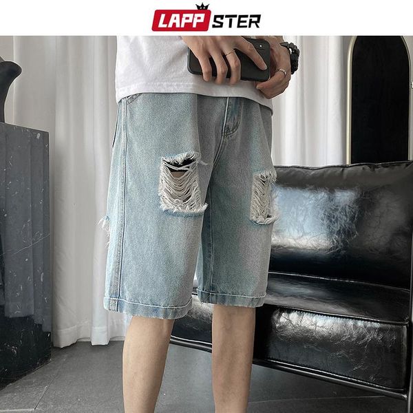 lappster summer distressed jean shorts mens 2020 cotton streetwear hip hop blue denim shorts korean fashions plus size, White;black
lappster summer distressed jean shorts mens 2020 cotton streetwear hip hop blue denim shorts korean fashions plus size, White;black