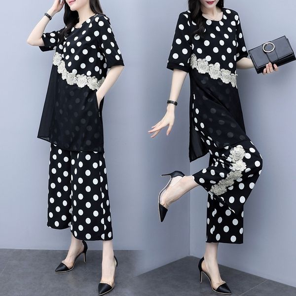 l5lmt new summer 2020 fashion loose slimming polka dot chiffon pants pants wide leg pantswide leg pantstwo-piece women's suit for wom, Gray
l5lmt new summer 2020 fashion loose slimming polka dot chiffon pants pants wide leg pantswide leg pantstwo-piece women's suit for wom, Gray