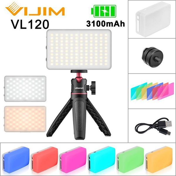 flash heads vijim vl120 3200k-6500k ultra thin led video light pocket fill vlog with cold shoe color filter for phone camera dslr slr1
flash heads vijim vl120 3200k-6500k ultra thin led video light pocket fill vlog with cold shoe color filter for phone camera dslr slr1