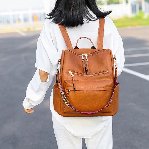 2021 new women fashion shoulder pu leather travel school bag girls large capacity soft vintage solid ladies casual backpack e7rh
2021 new women fashion shoulder pu leather travel school bag girls large capacity soft vintage solid ladies casual backpack e7rh