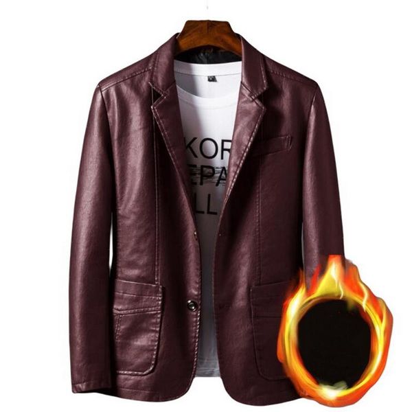 men's fur & faux men leather jacket suit slim fit coat streetwear casual outwear male outerwear, Black
men's fur & faux men leather jacket suit slim fit coat streetwear casual outwear male outerwear, Black
