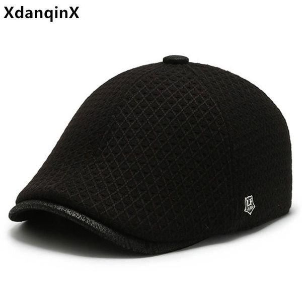 berets xdanqinx middle-aged and elderly winter hats earmuffs cap thick warm for men adjustable size ear protection dad's hat, Blue;gray
berets xdanqinx middle-aged and elderly winter hats earmuffs cap thick warm for men adjustable size ear protection dad's hat, Blue;gray