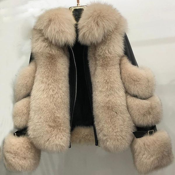 women's fur & faux natural leather jacket real coats genuine sheepskin coat long sleeve 100% detachable collar outwear, Black
women's fur & faux natural leather jacket real coats genuine sheepskin coat long sleeve 100% detachable collar outwear, Black