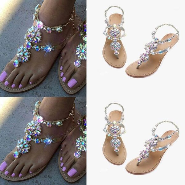 thong gladiator flat sandals summer shoes women rhinestones chains sandals d301, Black
thong gladiator flat sandals summer shoes women rhinestones chains sandals d301, Black
