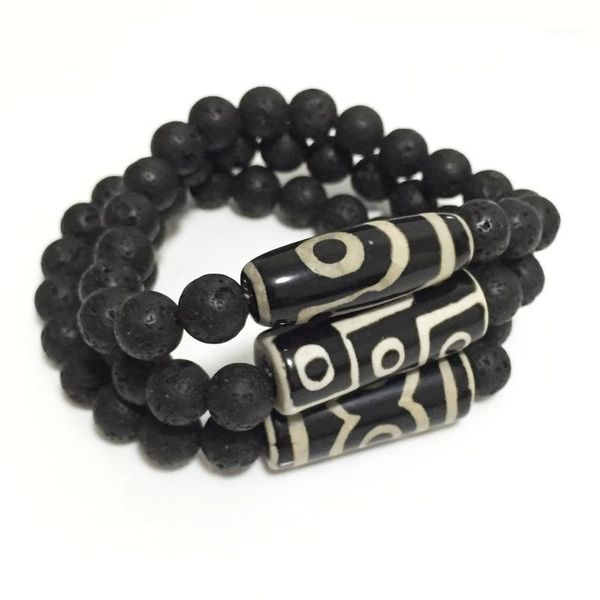 charm bracelets energy stone natural tibetan dzi agates vintage black lava jewelry nine eye three for male1, Golden;silver
charm bracelets energy stone natural tibetan dzi agates vintage black lava jewelry nine eye three for male1, Golden;silver